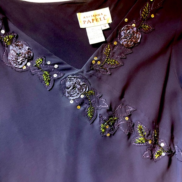 Adrianna Papell purple dress - Picture 2 of 4